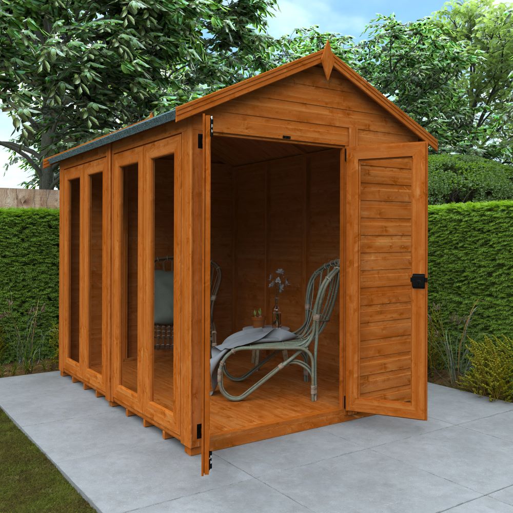 4ft x 4ft Apex Full Pane Summerhouse - Image 4
